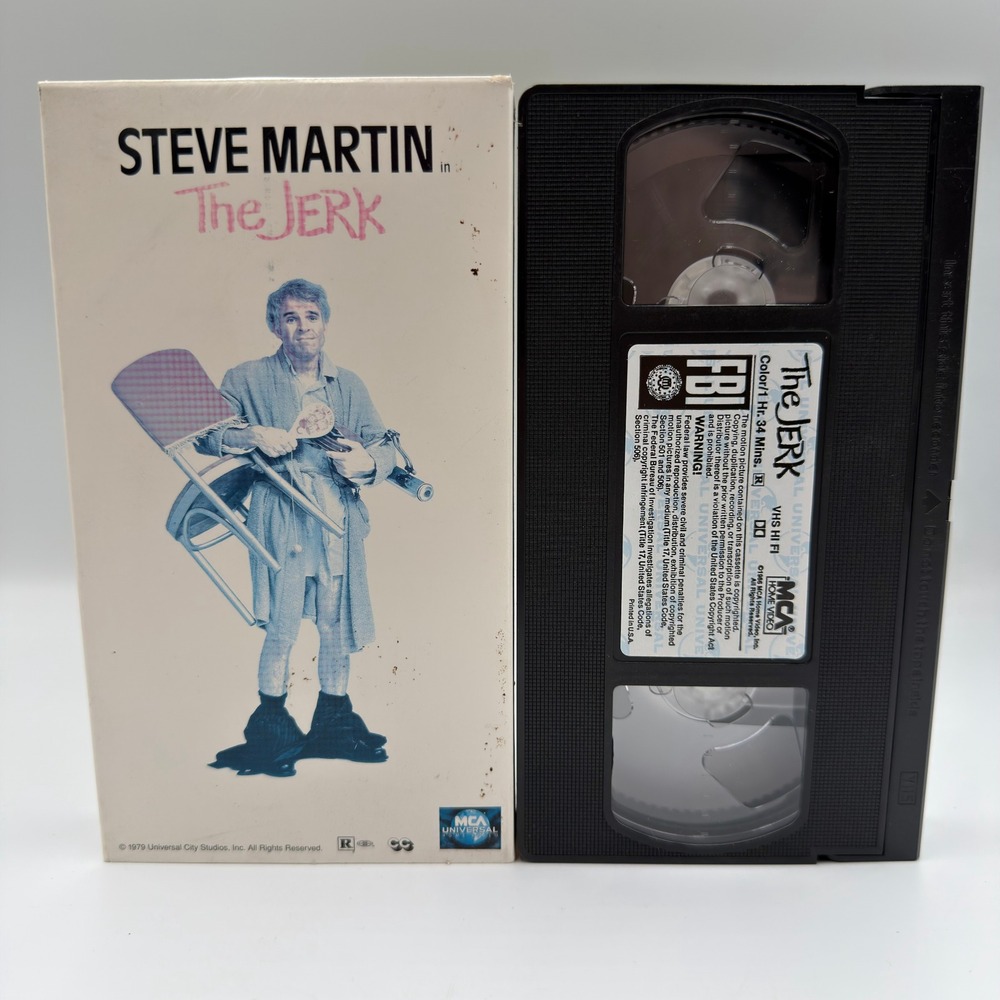 The Jerk VHS Steve Martin Bernadette Peters MCA Universal 1997 Movie 66005